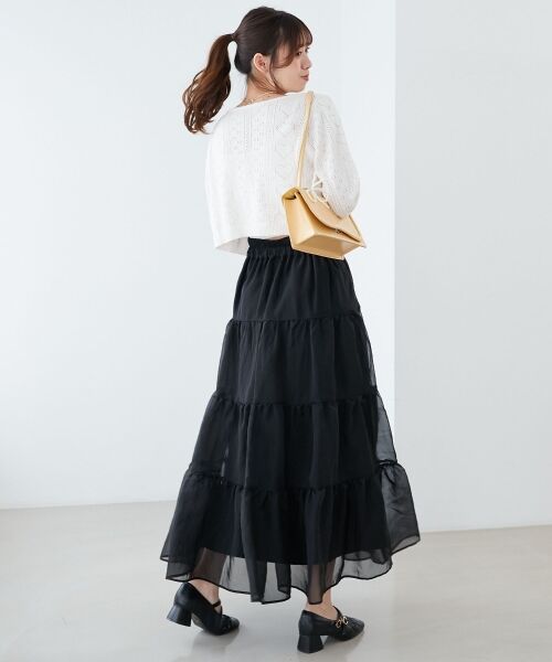 MAJESTIC LEGON / マジェスティックレゴン カーディガン・ボレロ | ハート透かし柄キャミセットカーデ | 詳細2