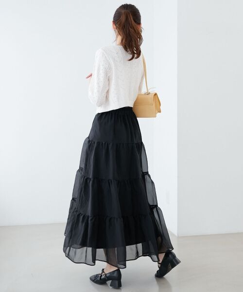 MAJESTIC LEGON / マジェスティックレゴン カーディガン・ボレロ | ハート透かし柄キャミセットカーデ | 詳細3