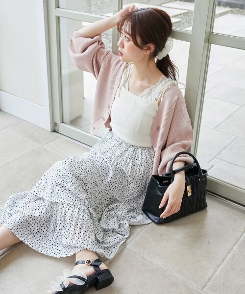 MAJESTIC LEGON / マジェスティックレゴン カーディガン・ボレロ | リボンチャームビジューボタンカーデ | 詳細11