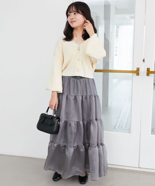 MAJESTIC LEGON / マジェスティックレゴン カーディガン・ボレロ | リボンチャームビジューボタンカーデ | 詳細2