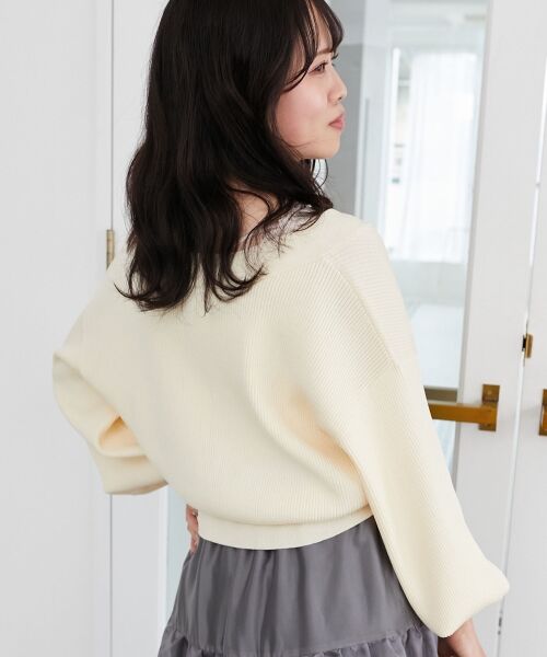 MAJESTIC LEGON / マジェスティックレゴン カーディガン・ボレロ | リボンチャームビジューボタンカーデ | 詳細7