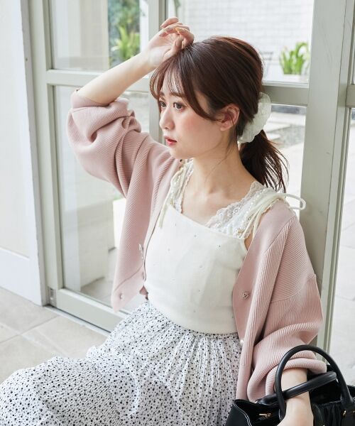 MAJESTIC LEGON / マジェスティックレゴン カーディガン・ボレロ | パールチェーンキャミセットカーディガン | 詳細17