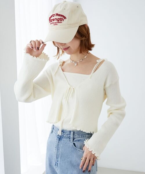 MAJESTIC LEGON / マジェスティックレゴン カーディガン・ボレロ | パールチェーンキャミセットカーディガン | 詳細22