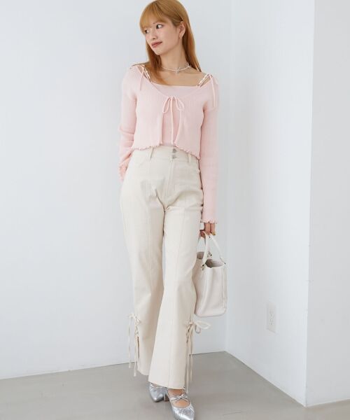 MAJESTIC LEGON / マジェスティックレゴン カーディガン・ボレロ | パールチェーンキャミセットカーディガン | 詳細27