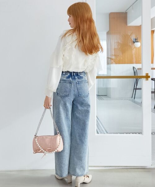 MAJESTIC LEGON / マジェスティックレゴン シャツ・ブラウス | 襟付きシアーフリルブラウス | 詳細11