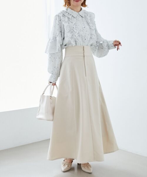 MAJESTIC LEGON / マジェスティックレゴン シャツ・ブラウス | 襟付きシアーフリルブラウス | 詳細24