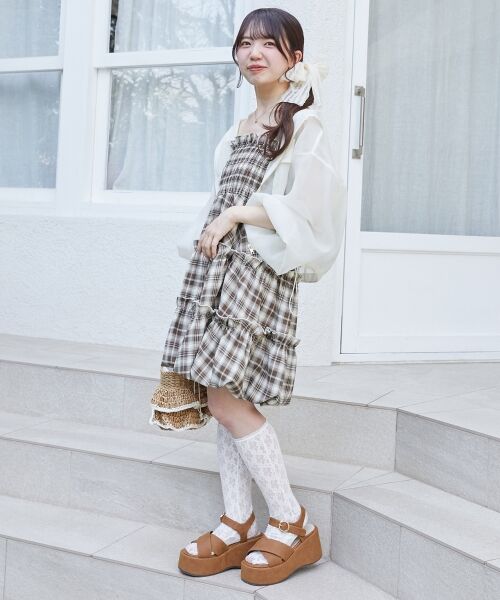 MAJESTIC LEGON / マジェスティックレゴン その他トップス | シアーフードブルゾン | 詳細1