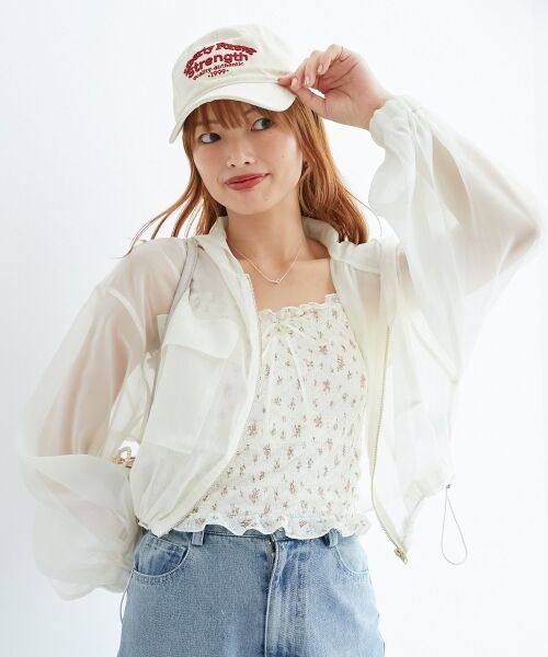 MAJESTIC LEGON / マジェスティックレゴン その他トップス | シアーフードブルゾン | 詳細12