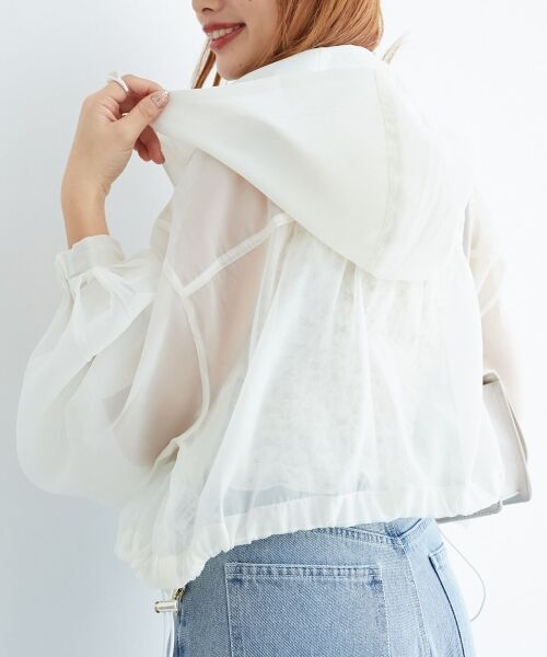 MAJESTIC LEGON / マジェスティックレゴン その他トップス | シアーフードブルゾン | 詳細15