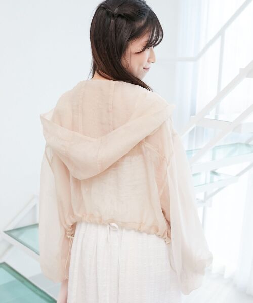 MAJESTIC LEGON / マジェスティックレゴン その他トップス | シアーフードブルゾン | 詳細30