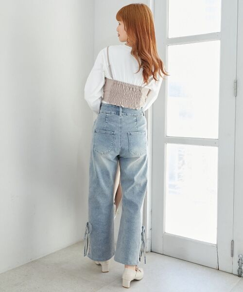 MAJESTIC LEGON / マジェスティックレゴン キャミソール・チューブトップ | バイカラーフリルトリムビスチェ | 詳細10