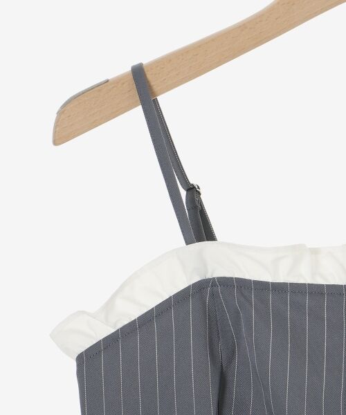 MAJESTIC LEGON / マジェスティックレゴン キャミソール・チューブトップ | バイカラーフリルトリムビスチェ | 詳細21