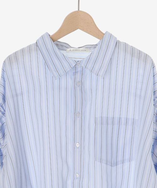 MAJESTIC LEGON / マジェスティックレゴン シャツ・ブラウス | 袖ドロストギャザーシャツ | 詳細26