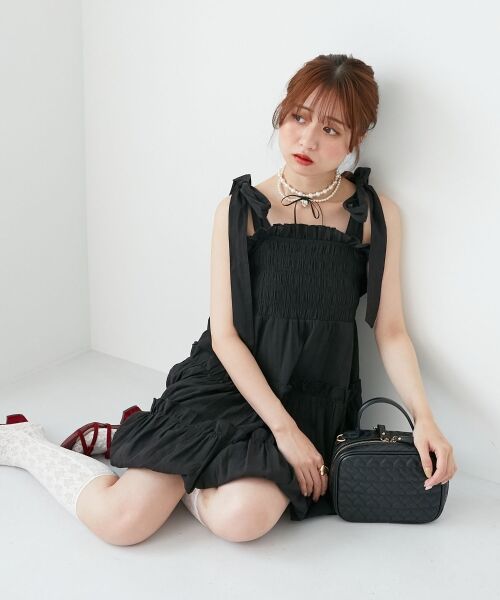 MAJESTIC LEGON / マジェスティックレゴン シャツ・ブラウス | 肩リボンバルーンチュニック | 詳細1