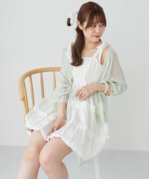 MAJESTIC LEGON / マジェスティックレゴン シャツ・ブラウス | 肩リボンバルーンチュニック | 詳細14