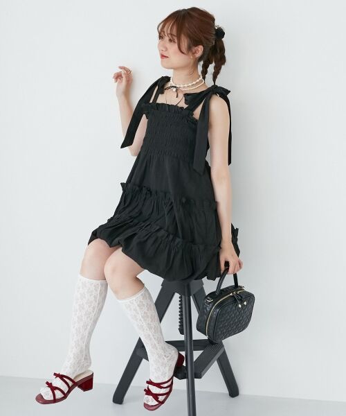 MAJESTIC LEGON / マジェスティックレゴン シャツ・ブラウス | 肩リボンバルーンチュニック | 詳細2