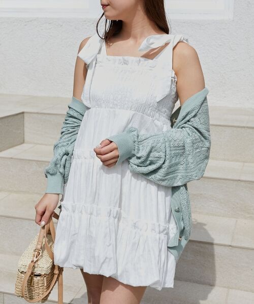 MAJESTIC LEGON / マジェスティックレゴン シャツ・ブラウス | 肩リボンバルーンチュニック | 詳細20