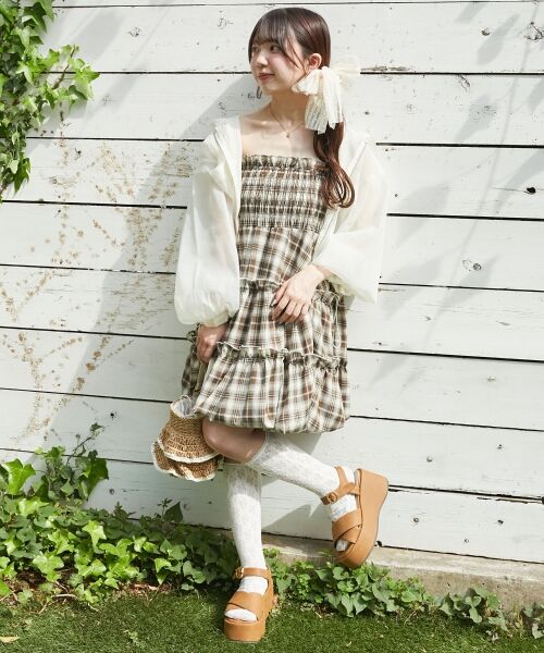 MAJESTIC LEGON / マジェスティックレゴン シャツ・ブラウス | 肩リボンバルーンチュニック | 詳細27