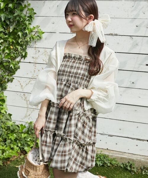 MAJESTIC LEGON / マジェスティックレゴン シャツ・ブラウス | 肩リボンバルーンチュニック | 詳細28