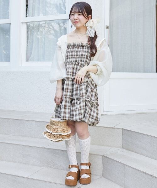 MAJESTIC LEGON / マジェスティックレゴン シャツ・ブラウス | 肩リボンバルーンチュニック | 詳細29