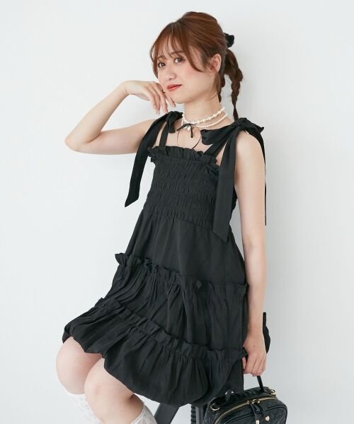 MAJESTIC LEGON / マジェスティックレゴン シャツ・ブラウス | 肩リボンバルーンチュニック | 詳細3