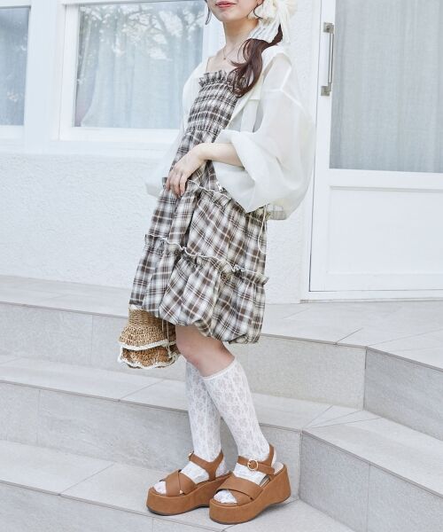 MAJESTIC LEGON / マジェスティックレゴン シャツ・ブラウス | 肩リボンバルーンチュニック | 詳細30