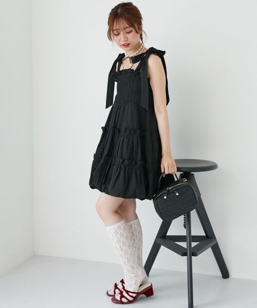 MAJESTIC LEGON / マジェスティックレゴン シャツ・ブラウス | 肩リボンバルーンチュニック | 詳細5