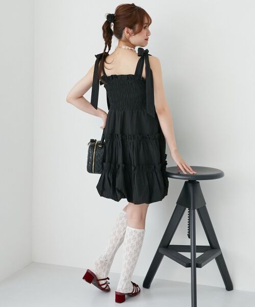 MAJESTIC LEGON / マジェスティックレゴン シャツ・ブラウス | 肩リボンバルーンチュニック | 詳細6