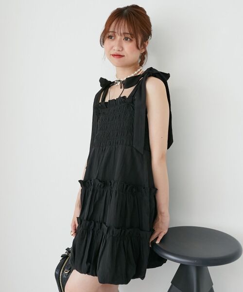 MAJESTIC LEGON / マジェスティックレゴン シャツ・ブラウス | 肩リボンバルーンチュニック | 詳細8