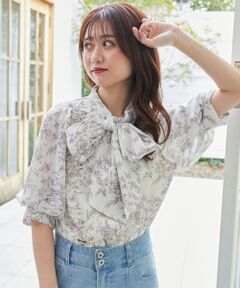 MAJESTIC LEGON / マジェスティックレゴン シャツ・ブラウス | レディボウタイブラウス