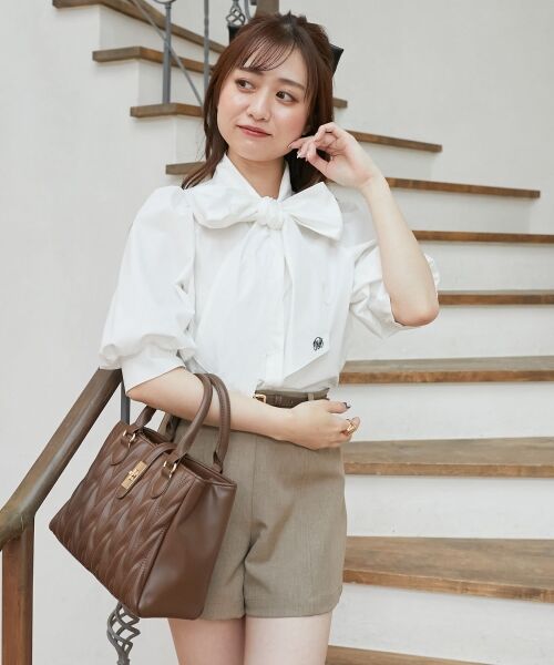 MAJESTIC LEGON / マジェスティックレゴン シャツ・ブラウス | レディボウタイブラウス | 詳細11