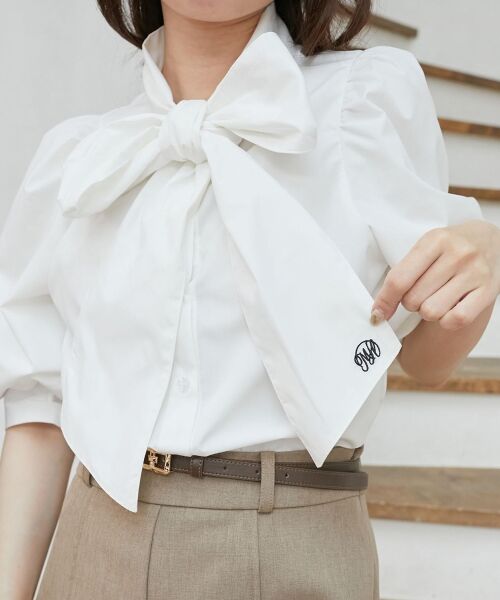 MAJESTIC LEGON / マジェスティックレゴン シャツ・ブラウス | レディボウタイブラウス | 詳細14