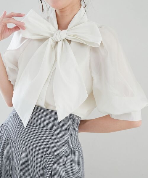 MAJESTIC LEGON / マジェスティックレゴン シャツ・ブラウス | レディボウタイブラウス | 詳細21