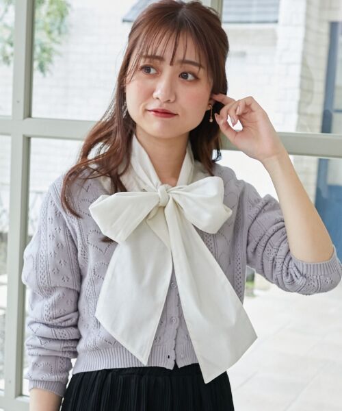 MAJESTIC LEGON / マジェスティックレゴン シャツ・ブラウス | レディボウタイブラウス | 詳細22