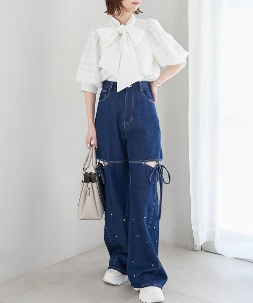 MAJESTIC LEGON / マジェスティックレゴン シャツ・ブラウス | レディボウタイブラウス | 詳細23