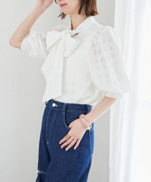 MAJESTIC LEGON / マジェスティックレゴン シャツ・ブラウス | レディボウタイブラウス | 詳細27