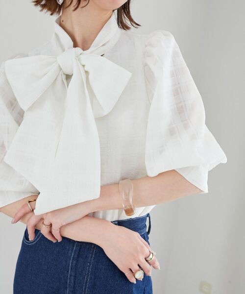 MAJESTIC LEGON / マジェスティックレゴン シャツ・ブラウス | レディボウタイブラウス | 詳細29