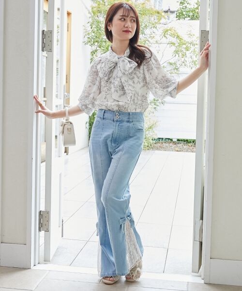 MAJESTIC LEGON / マジェスティックレゴン シャツ・ブラウス | レディボウタイブラウス | 詳細30