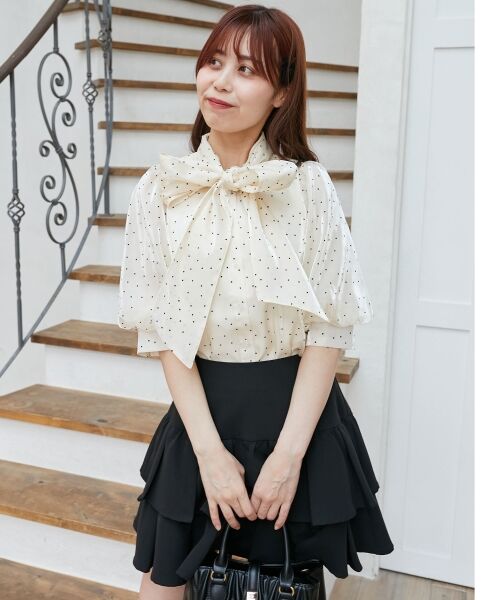 MAJESTIC LEGON / マジェスティックレゴン シャツ・ブラウス | レディボウタイブラウス | 詳細4