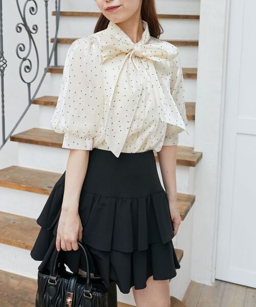 MAJESTIC LEGON / マジェスティックレゴン シャツ・ブラウス | レディボウタイブラウス | 詳細5