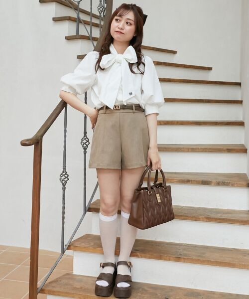 MAJESTIC LEGON / マジェスティックレゴン シャツ・ブラウス | レディボウタイブラウス | 詳細8