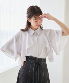 MAJESTIC LEGON / マジェスティックレゴン シャツ・ブラウス | シアーケープブラウス