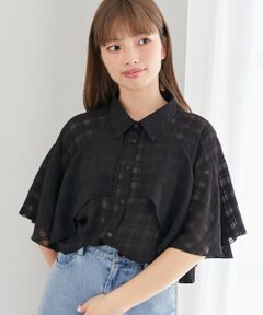 MAJESTIC LEGON / マジェスティックレゴン シャツ・ブラウス | シアーケープブラウス