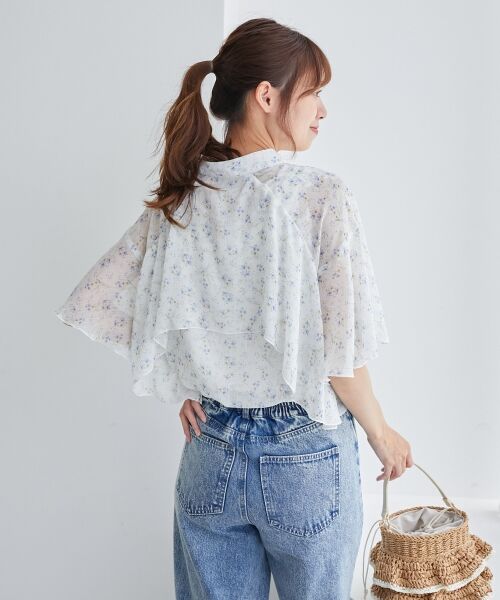 MAJESTIC LEGON / マジェスティックレゴン シャツ・ブラウス | シアーケープブラウス | 詳細19