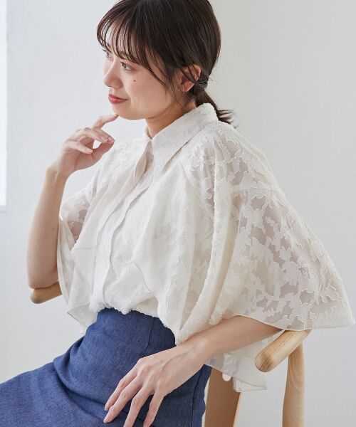 MAJESTIC LEGON / マジェスティックレゴン シャツ・ブラウス | シアーケープブラウス | 詳細29