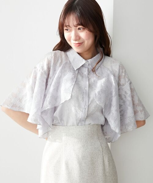 MAJESTIC LEGON / マジェスティックレゴン シャツ・ブラウス | シアーケープブラウス | 詳細5
