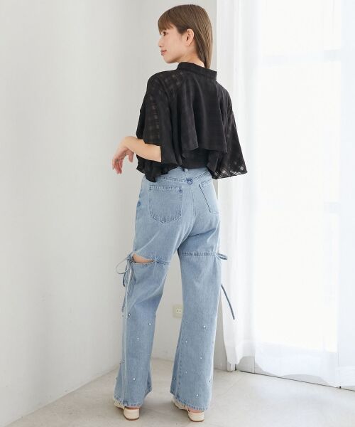 MAJESTIC LEGON / マジェスティックレゴン シャツ・ブラウス | シアーケープブラウス | 詳細10