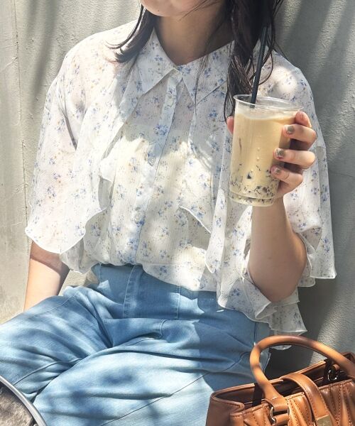 MAJESTIC LEGON / マジェスティックレゴン シャツ・ブラウス | シアーケープブラウス | 詳細23