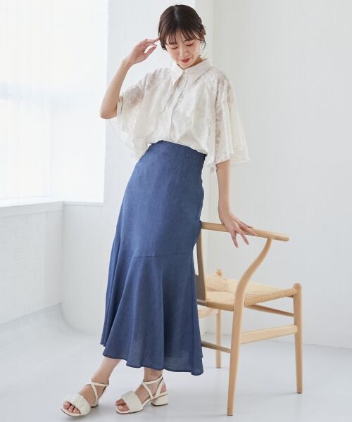 MAJESTIC LEGON / マジェスティックレゴン シャツ・ブラウス | シアーケープブラウス | 詳細26