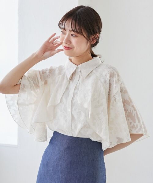 MAJESTIC LEGON / マジェスティックレゴン シャツ・ブラウス | シアーケープブラウス | 詳細29